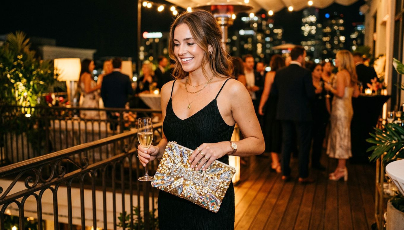Créer un style unique avec une pochette personnalisée étincelante
